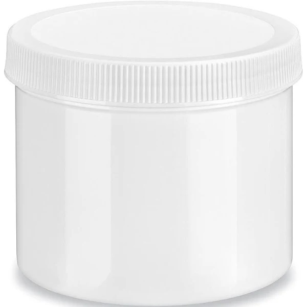 CLEAR PLASTIC 16OZ JAR WITH LID